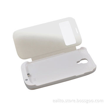 2014 New Portable Battery Cover Case for Samsung Galaxy S4 with Flap